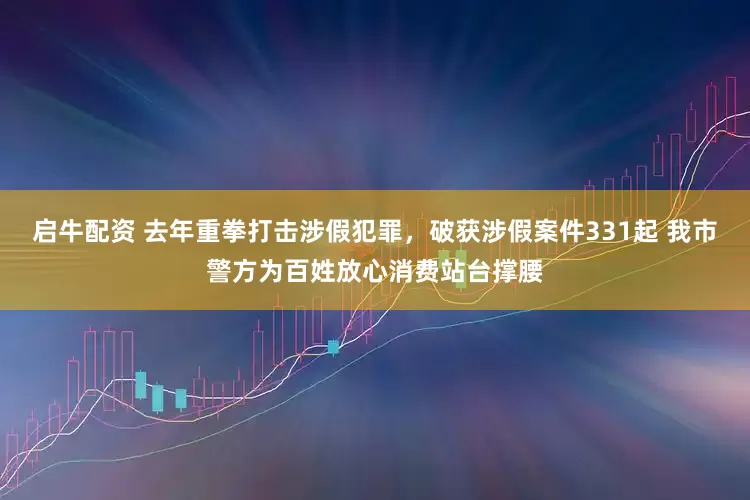 启牛配资 去年重拳打击涉假犯罪，破获涉假案件331起 我市警方为百姓放心消费站台撑腰