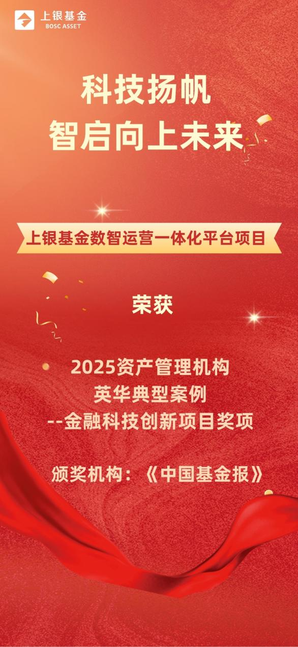 创达盈配资 上银基金荣获“2025资产管理机构英华典型案例 -金融科技创新项目”奖项