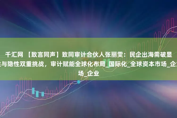 千汇网 【致言同声】致同审计合伙人张丽雯：民企出海需破显性与隐性双重挑战，审计赋能全球化布局_国际化_全球资本市场_企业